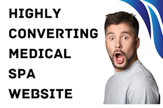 design medical spa healthcare medical aesthetic botox cosmetics therapy website