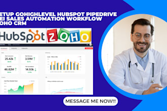 setup gohighlevel hubspot pipedrive rei sales automation workflow zoho crm