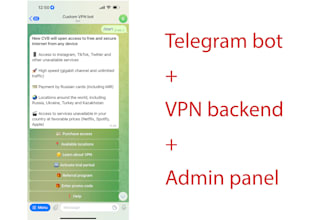 make a telegram VPN bot