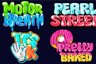 design graffiti, typography, hand lettering for logo, t shirt or sticker