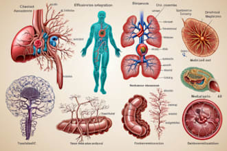 do medical, scientific, and biology illustrations for you