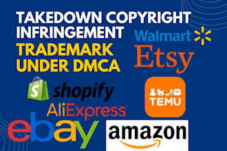takedown remove your copyright infringing products listings,trademark by dmca