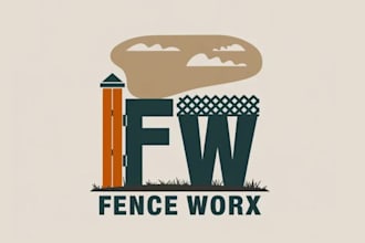 design perfect artwork fence company logo