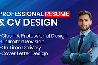 create professional resume and cv for you