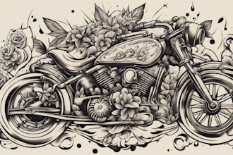 create old school or traditional tattoo design