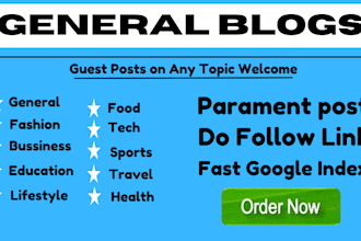 publish guest post on general blog with dofollow seo backlinks