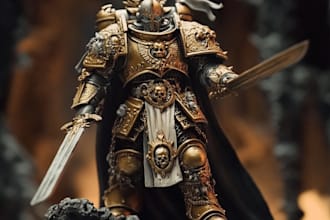 design warhammer 40k, dnd, sigmar and other miniatures