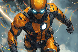 create you as a superhero comic cartoon character