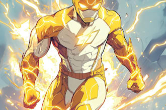 make you into superhero comic cartoon character