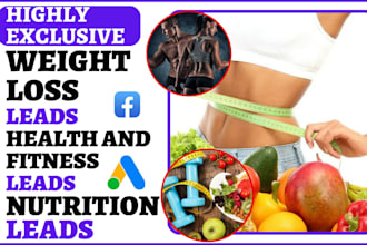 generate weight loss lead health and fitness lead supplement lead nutrition lead