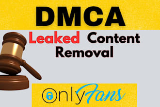 remove unwanted,leaked onlyfans content from google search and sites under dmca