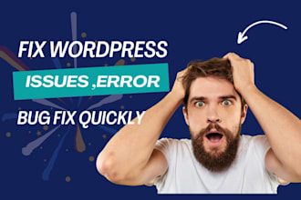 do fix wordpress issues, errors and bugs
