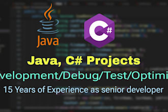 do java c sharp sql development for you