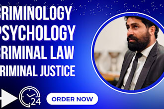 do urgent task of criminology, psychology, criminal law and justice