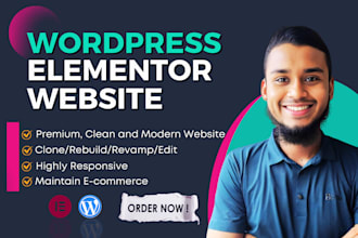 do wordpress elementor website rebuild or revamp