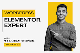 build, design website, redesign, clone copy wordpress website with elementor pro