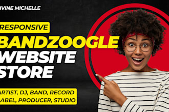 build a responsive bandzoogle website and store