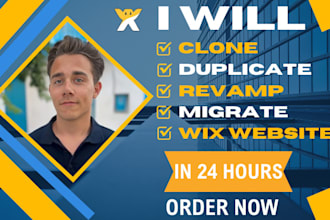 redesign, revamp, clone, migrate, duplicate or update your wix website design
