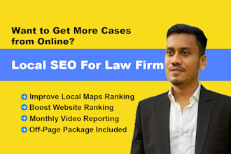 do monthly local SEO for your law firm or individual lawyer