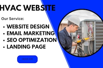 creates hvac repair, plumbing, cleaning, construction, air conditioning website