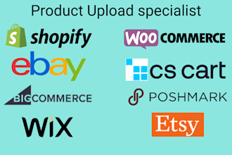 efficiently upload products to your shopify, woocommerce, wix and any stores
