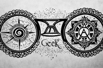 custom a geek tattoo design