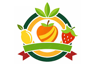 design natural fresh fruit logo for your business