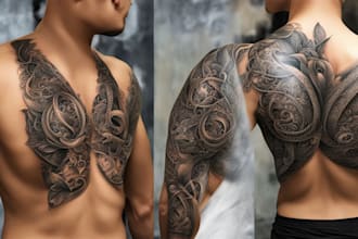 draw a realistic tattoo design