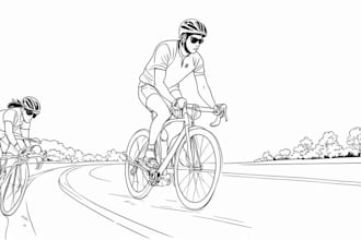 create black and white illustration