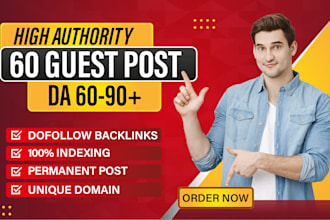 write and publish high da guest post with high authority backlinks