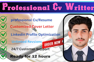 do CV and resume writing services linked in profile cover
