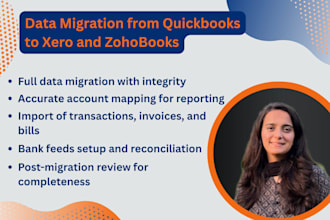 migrate your data from quickbooks to xero, zohobooks, waves