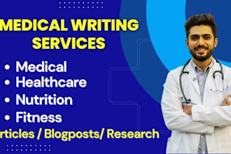 write superb medical health and nutrition articles with SEO