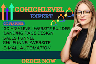 be your gohighlevel salesfunnel ghl expert landing page and go highlevel website