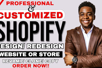 copy, clone, revamp, duplicate and redesign any shopify website or shopify store