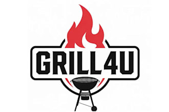 make modernized icon excellent grill logo