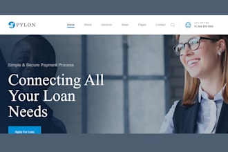 design converting bookkeeping website, business loan website, bookkeeping leads