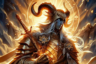 create a d and d character art and dnd art