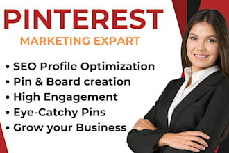 create pins and boards as a pinterest marketing manager