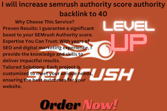 get a top semrush authority score for improved website authority
