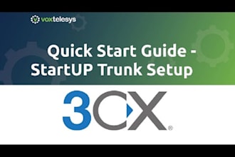install and configure 3cx voip pbx system for you including IP phone sip trunk