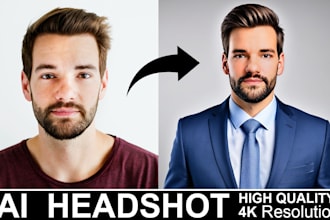 professional ai headshots for linkedin CV profile picture resume in 2 hours