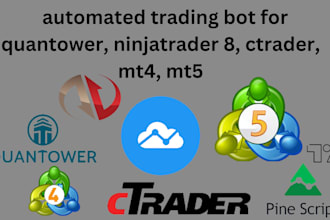 develop an automated trading bot for quantower, ninjatrader 8, ctrader,
