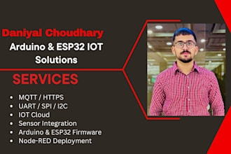 develop embedded firmware and iot automation using esp32, arduino