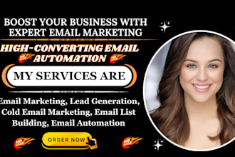 build email marketing lead generation, email list, and cold email marketing
