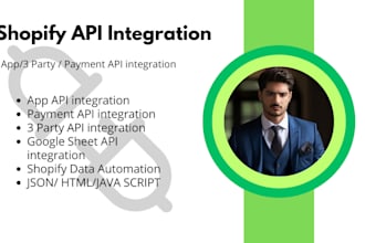 do shopify API integration and payment API integration