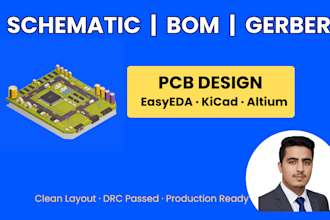 design professional pcb with schematic bom and gerber files