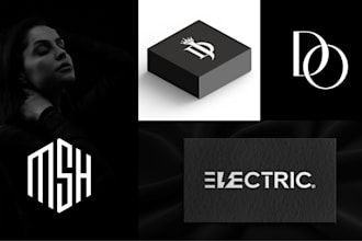 do luxury modern minimalist elegant monogram clothing business logo design