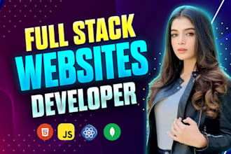 be your full stack web developer, frontend backend custom website development