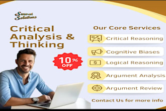 do critical thinking, critical analysis article critique and case study analysis